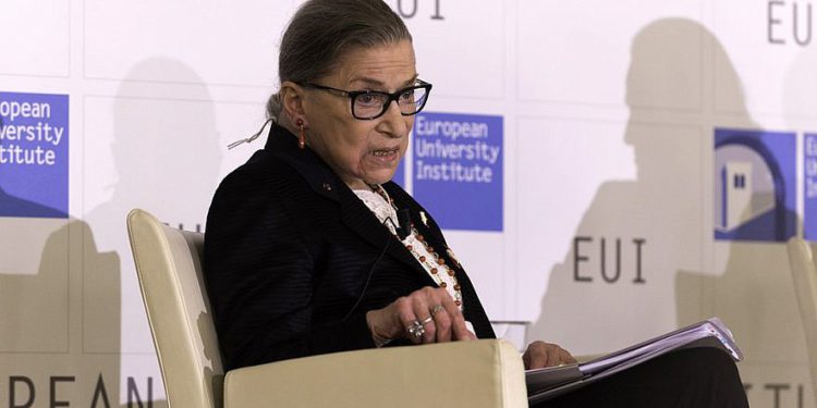 Juez de la Corte Suprema de los Estados Unidos Ruth Bader Ginsburg. Crédito: Instituto Universitario Europeo / Flickr.