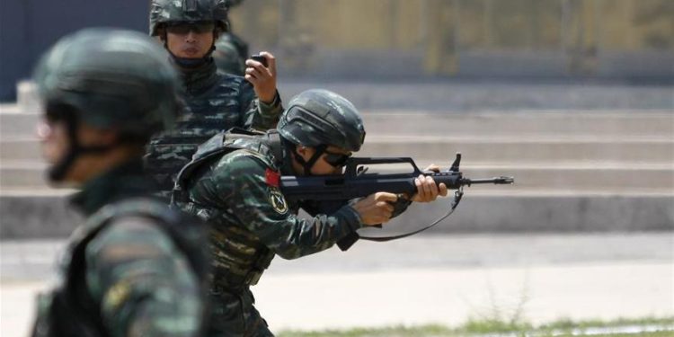 Policía armada china realiza foro internacional contra terrorismo