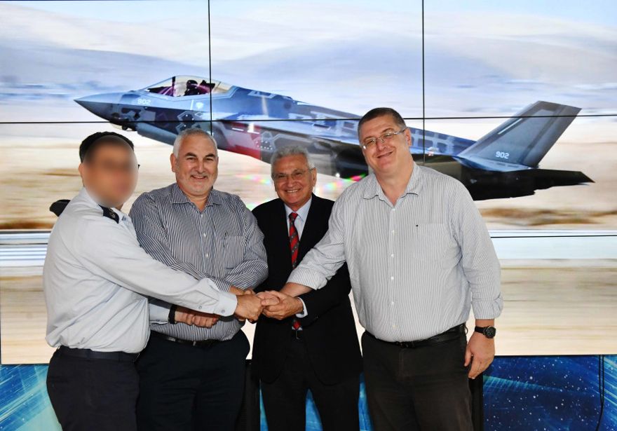 Acuerdo de mantenimiento F-35 firmado. (Crédito de la foto: ARIEL HERMONI / MINISTERIO DE DEFENSA)