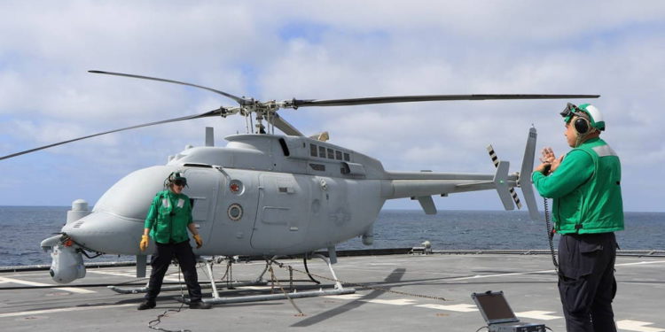 Marina de los EE.UU. declara la capacidad operativa inicial del helicóptero no tripulado MQ-8C