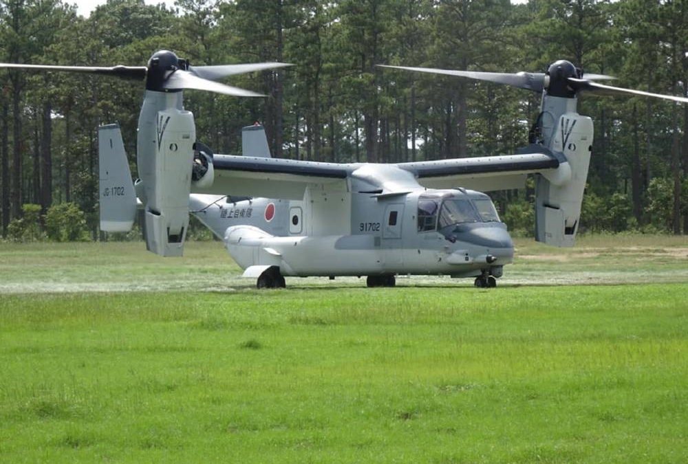 Fuerza de Autodefensa Terrestre de Japón publicó nuevas imágenes de su nuevo avión Osprey