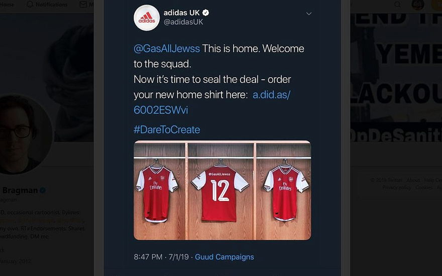 Adidas se disculpa por tuit donde pide 