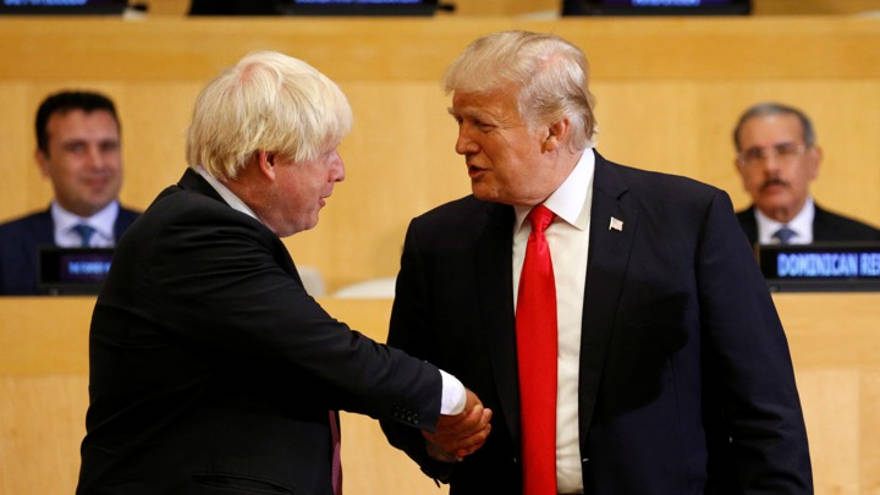 Trump elogia a Boris Johnson tras ser elegido como nuevo primer ministro británico