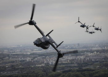 Fuerza Aérea de los EE.UU. publicó un video de 360 grados dentro del CV-22 Osprey