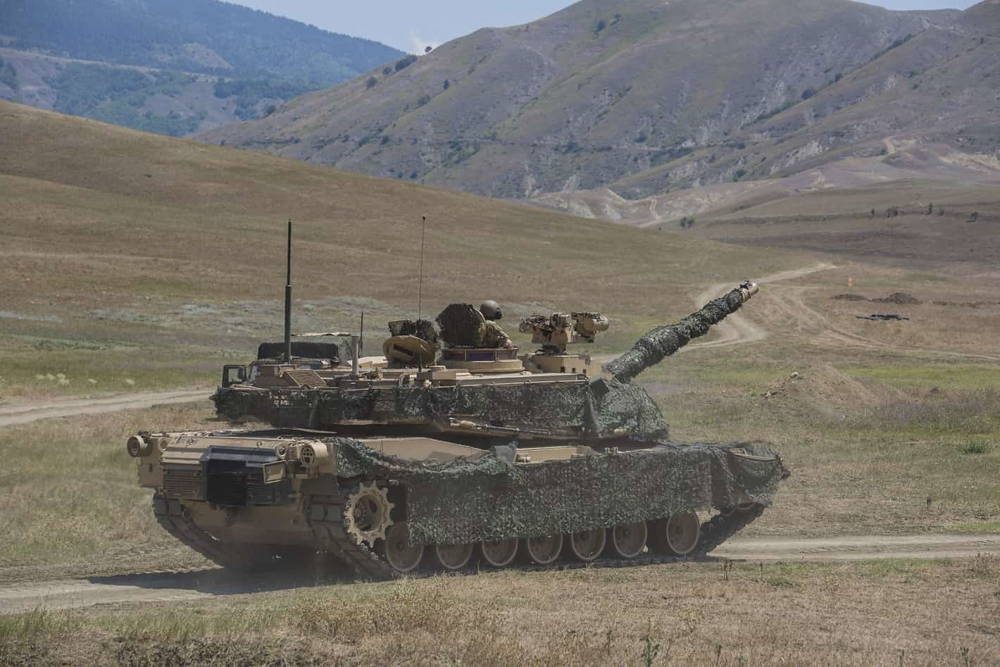 Tanque M1A2 Abrams participa en el ejercicio Agile Spirit 2019 en Georgia