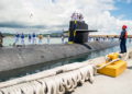 Submarino de clase Los Ángeles, USS Oklahoma City, regresa a Guam