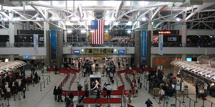 Aeropuerto Internacional John F. Kennedy de Nueva York. Fuente: Doug Letterman a través de Wikimedia Commons.
