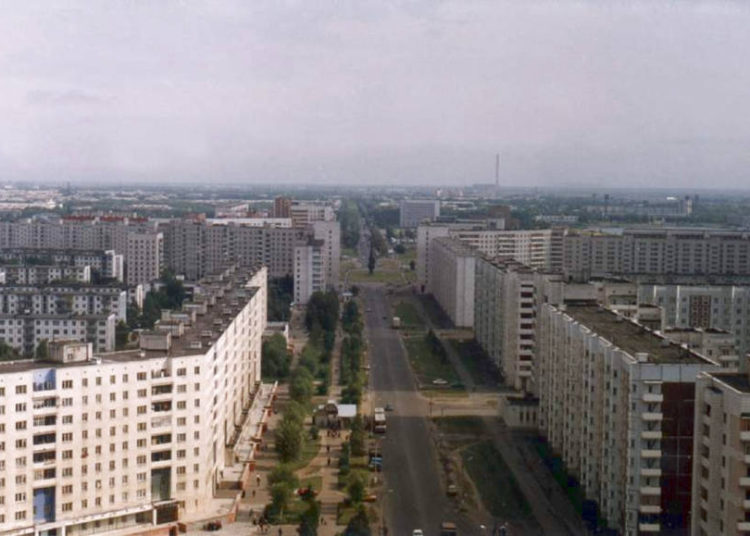 La ciudad rusa de Severodvinsk, al oeste de Arkhangelsk, el centro administrativo del oblast, cerca del sitio de prueba de Nyonoksa en el Mar Blanco, donde cinco fueron asesinados el 9 de agosto de 2019. (Perov V a través de Wikimedia, CC BY-SA)