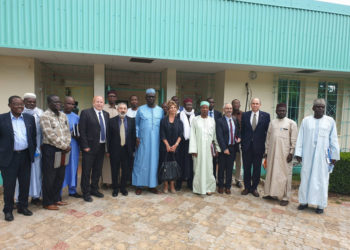 Una delegación de representantes de los ministerios israelíes se reúne con funcionarios chadianos en Chad, agosto de 2019. (Ministerio de Economía y Comercio)