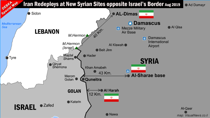 Irán transporta drones hacia las fronteras de Israel con Siria y Líbano.