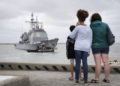 Buque USS Normandy parte para su despliegue