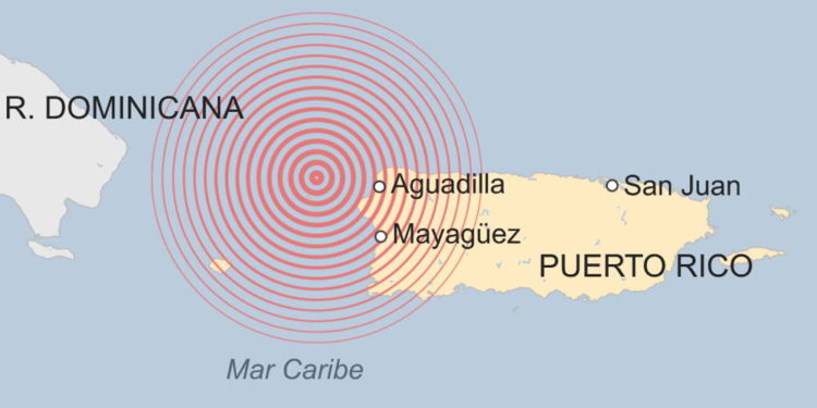 Terremoto de magnitud 6.0 en Puerto Rico