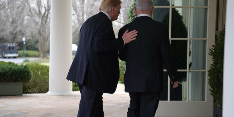 El presidente de los Estados Unidos, Donald Trump, con el primer ministro Netanyahu en la Casa Blanca en marzo pasado | Foto: GPO / Amos Ben Gershom