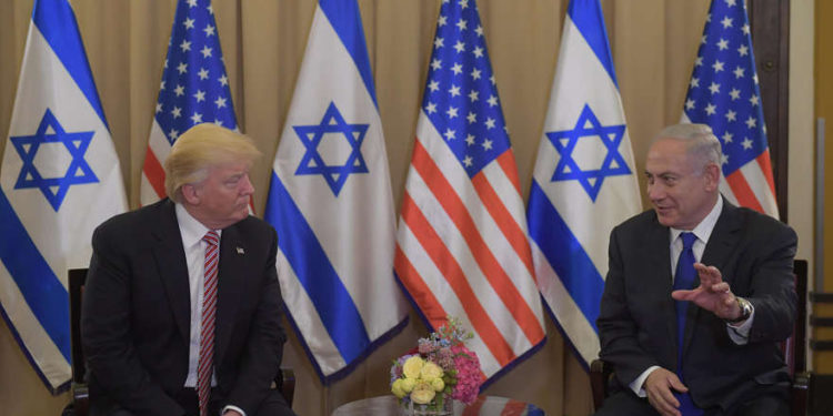 Reunión del primer ministro Benjamin Netanyahu con el presidente Trump en el hotel King David en Jerusalén. El | Foto: Amos Ben Gershom / GPO