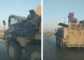 Vehículos blindados ligeros de EE.UU. son vistos en Siria