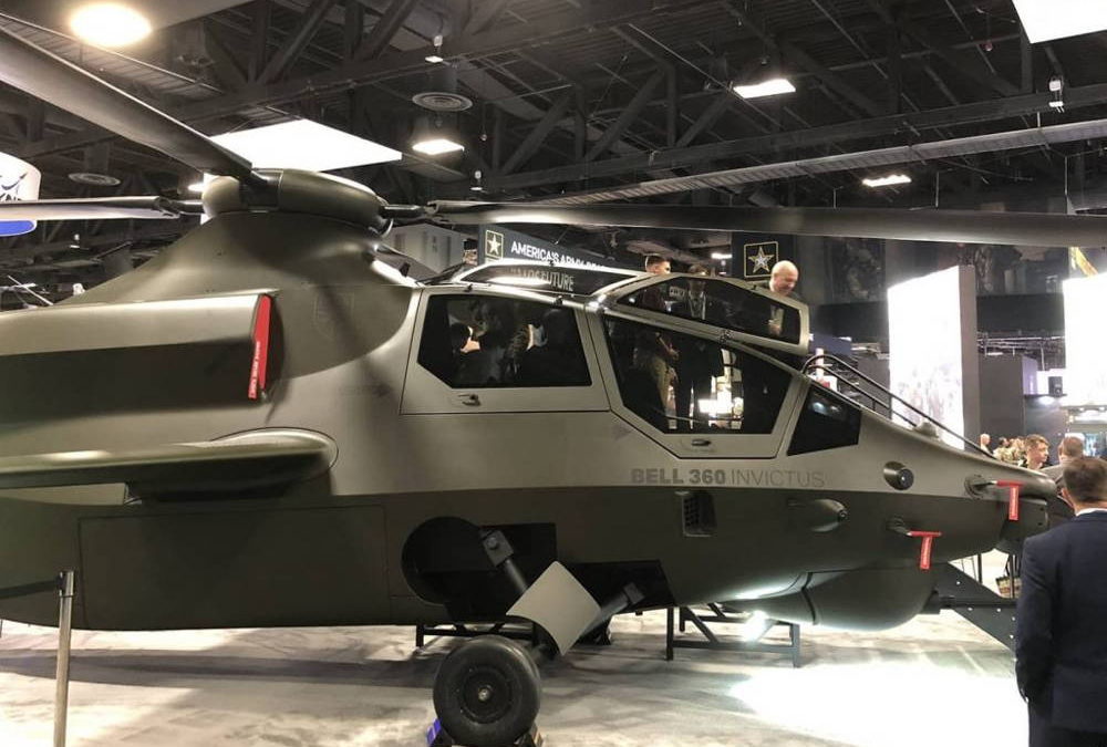 Helicóptero Bell 360 Invictus hace su debut público