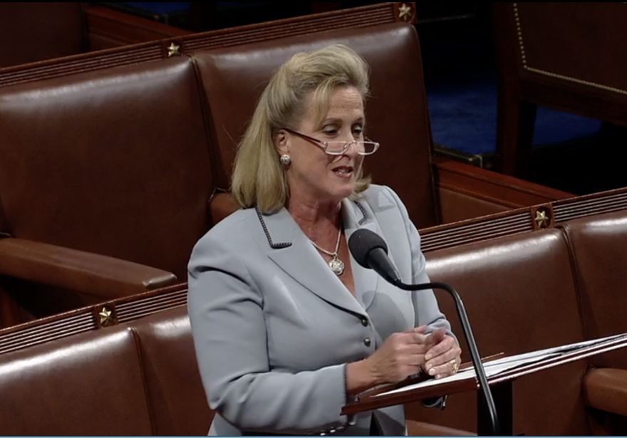 La congresista Ann Wagner habla ante la Cámara de Representantes, octubre de 2019. (crédito de la foto: captura de pantalla)