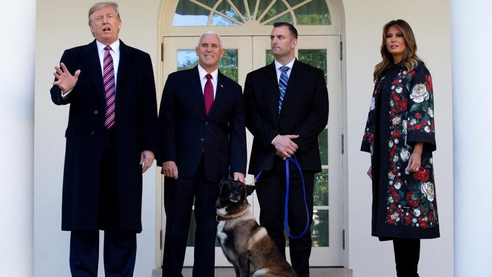 La Casa Blanca ha sido el escenario del acto de condecoración al perro Conan (MICHAEL REYNOLDS / EFE)