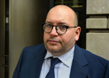 Washington Post journalist Jason Rezaian participates in a panel discussion on media freedom at United Nations headquarters, September 25, 2019. (AP Photo/Seth Wenig, File)