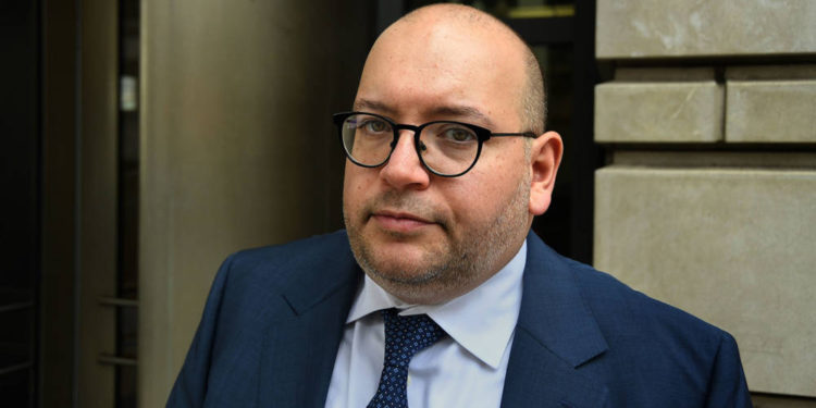 Washington Post journalist Jason Rezaian participates in a panel discussion on media freedom at United Nations headquarters, September 25, 2019. (AP Photo/Seth Wenig, File)