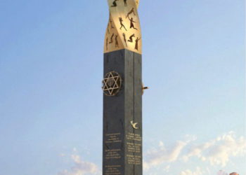 Monumento al bloqueo y defensores de Leningrado en Jerusalén.