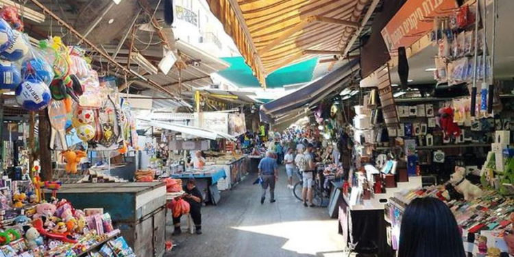 Mercado del Carmelo en Tel Aviv