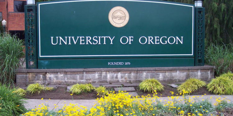 Una vista del campus de la Universidad de Oregón (CC BY-SA Visitor7 / Wikimedia Commons)