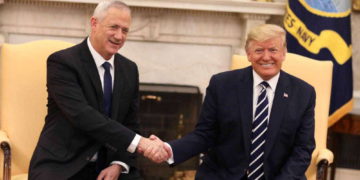 Gantz elogia el plan de paz de Trump