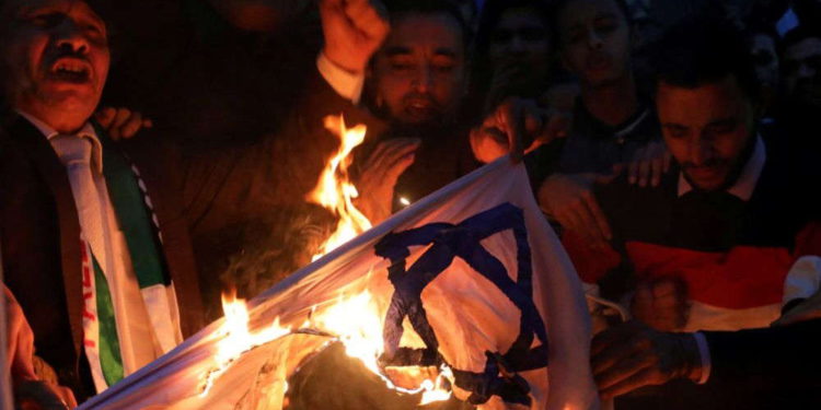 Alemania prohibirá la quema de banderas israelíes y de otros Estados