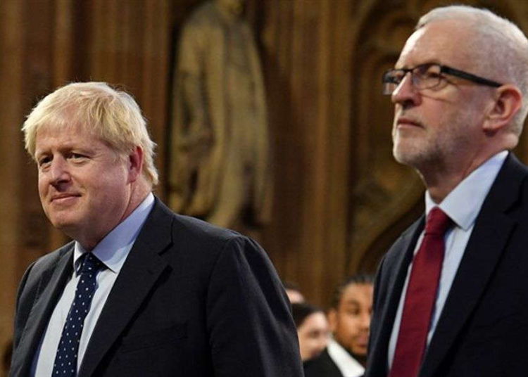 Johnson a Corbyn: No seas tan negativo sobre el “Acuerdo del Siglo”