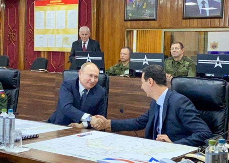 Putin se reúne con Assad en Damasco