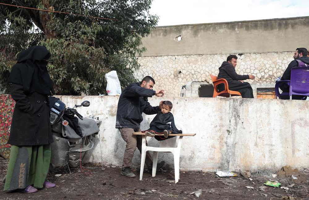 Sirios desplazados comienzan año nuevo en prisión abandonada