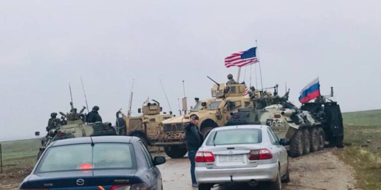 Las fuerzas de EE.UU. bloquearon la patrulla militar rusa en el noreste de Siria
