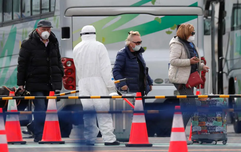 Pasajeros israelíes del crucero con coronavirus