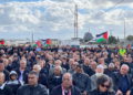 Cientos de israelíes árabes protestan contra el plan de Estados Unidos