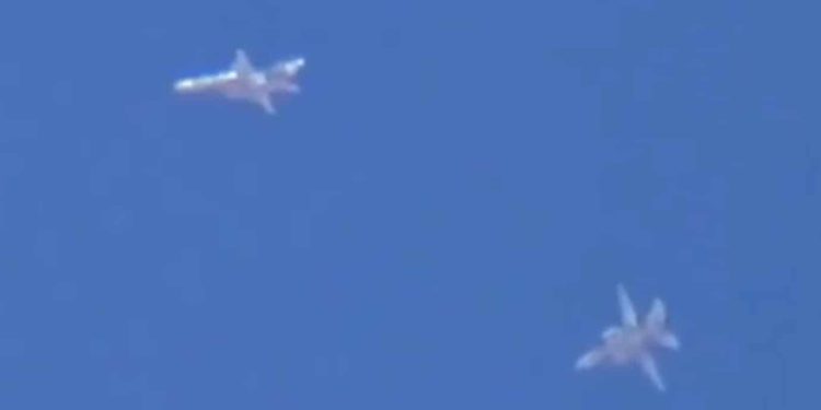 Video del derribo del avión L-39 de Siria por los F-16 de Turquía sobre Idlib