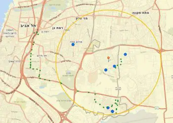 Mapa interactivo de la propagación del Coronavirus en Israel