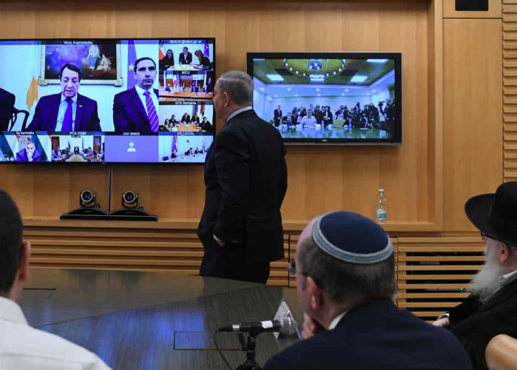 Netanyahu discute sobre el levantamiento de restricciones con líderes mundiales