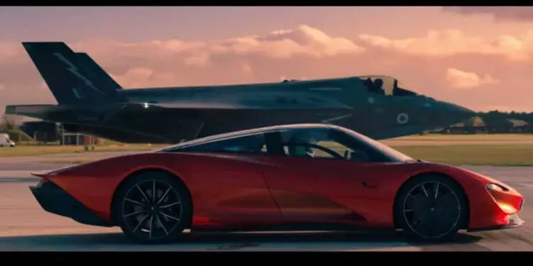 Top Gear hace competir un McLaren Speedtail vs. un caza F-35