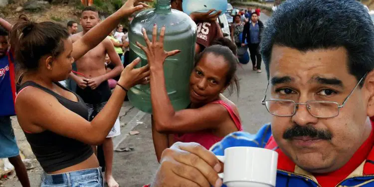 Venezolanos rompen cuarentena para exigir agua