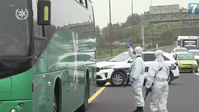 Paciente con coronavirus arrestado en autobús a Jerusalem