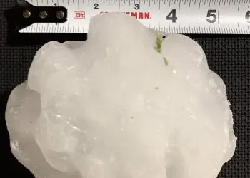 Granizo gigante golpeó un pueblo del norte de Texas