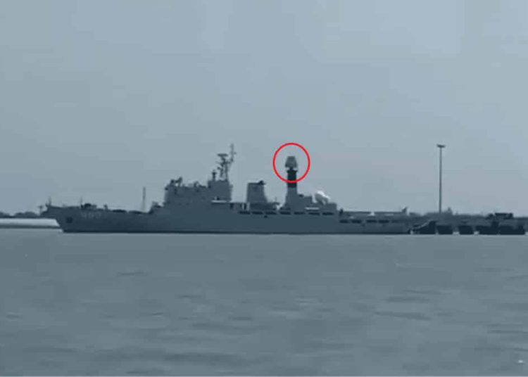 Nuevo radar avistado a bordo del buque de prueba de armas de clase 909A de China