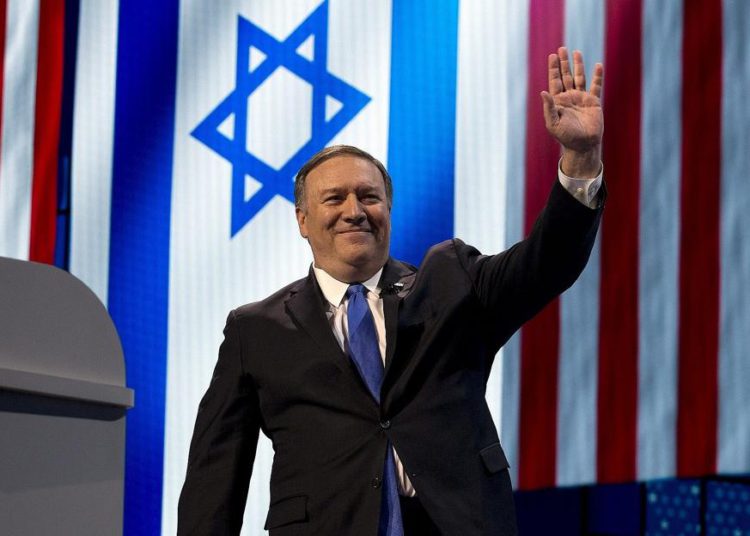 Pompeo insta a Israel a unirse a Estados Unidos contra China