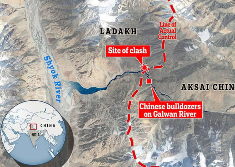 China ha desviado el río Galwan para reclamar más territorio en la frontera con la India