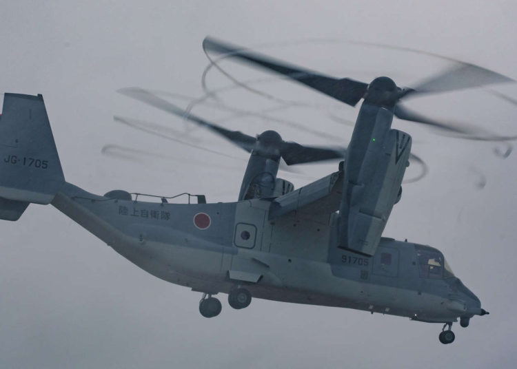 Japón despliega un nuevo avión V-22 Osprey