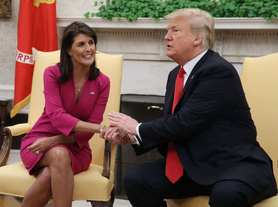 Nikki Haley: No me presentaré a la presidencia si lo hace Trump