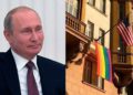 Putin se burla de la embajada de Estados Unidos por enarbolar bandera LGBT