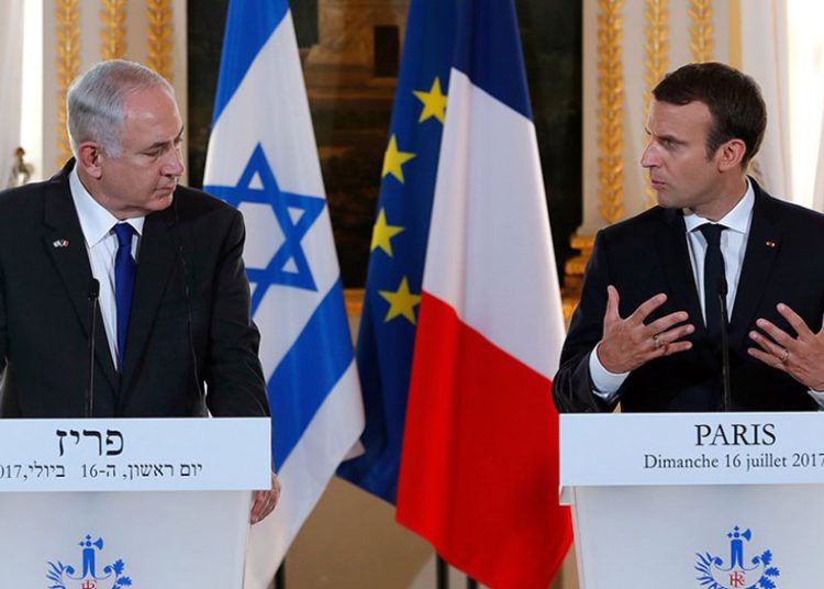 Macron insta a Netanyahu a no proceder con el plan de soberanía