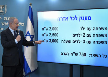 Israel aprueba estipendios en efectivo para todos los ciudadanos
